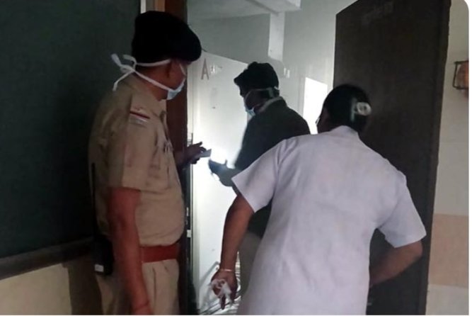 रेलवे अस्पताल के एसी में भड़की आग