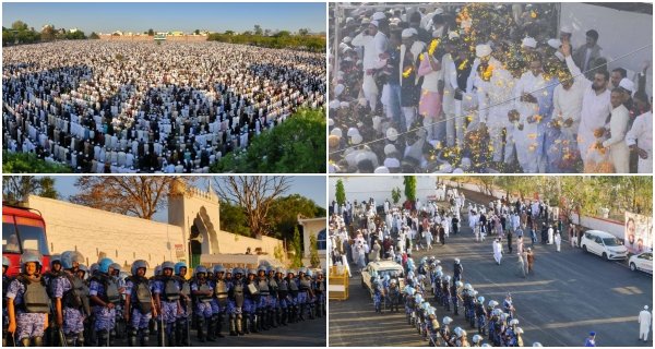 ईद-उल-फितर पर उमड़ा आस्था का सैलाब, मस्जिदों में जगह कम पड़ने पर सड़कों पर अदा की गई नमाज