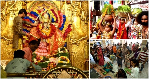 काली मंदिर में धूमधाम से भुजरिया विसर्जन, नवमी पर उमड़ा आस्था का सैलाब