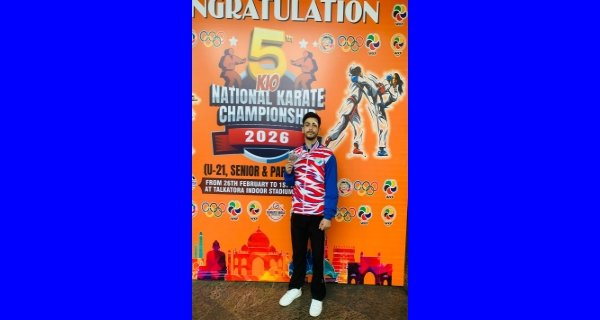राष्ट्रीय कराटे चैंपियनशिप: जबलपुर के आशीष तिवारी ने जीता रजत पदक