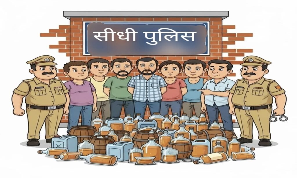 पुलिस ने दो दिनों में 100 अवैध शराब विक्रेताओं को पकड़ा, मामला दर्ज