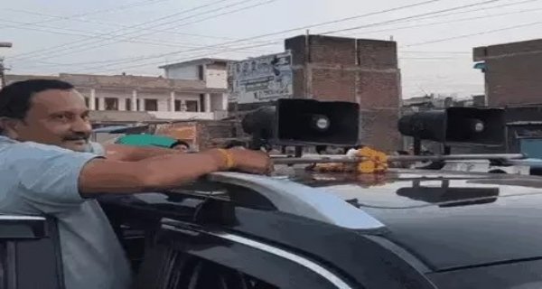 कांग्रेस विधायक सुरेश राजे की गाड़ी का 10 हजार का चालान