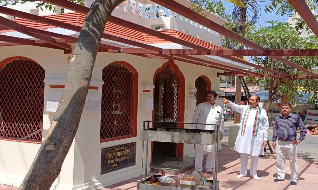 बिचोली मर्दाना में आस्था का नया केंद्र: प्राचीन हनुमान मंदिर का हो रहा भव्य कायाकल्प
