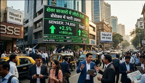 शेयर बाजारों में लौटी तेजी