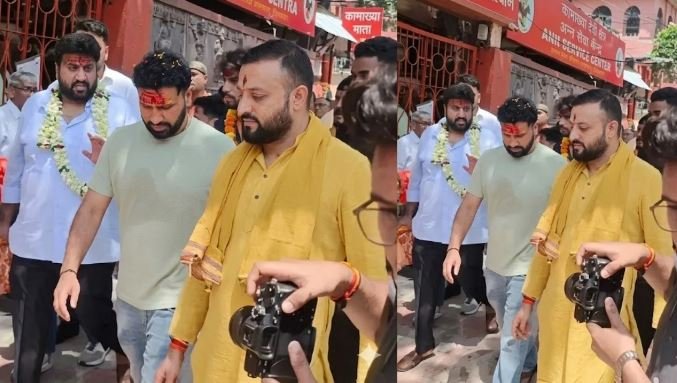 राजस्थान रॉयल्स से मुकाबले से पहले कामाख्या मंदिर पहुंचे ‘हिटमैन’ रोहित शर्मा, तिलक वर्मा और शार्दुल ठाकुर ने जीत के लिए लिया मां का आशीर्वाद, सोशल मीडिया पर वायरल हुआ वीडियो