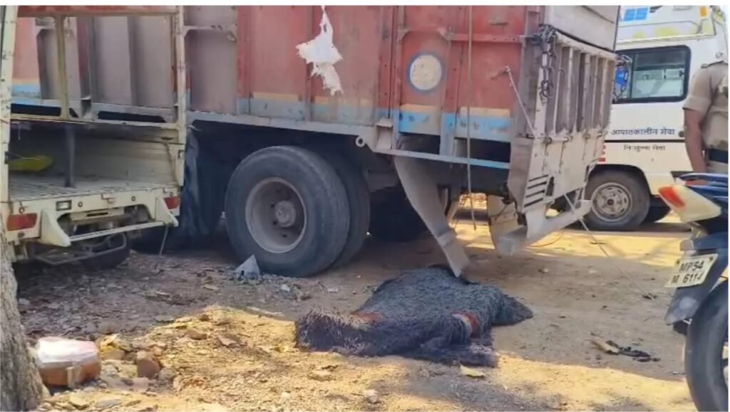 तिरपाल खोलते समय हादसा: हाईटेंशन लाइन की चपेट में आया ट्रक ड्राइवर, मौके पर मौत