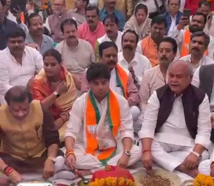 ग्वालियर में भाजपा के नए कार्यालय का भूमिपूजन