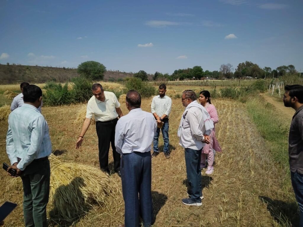 ओलावृष्टि से प्रभावित क्षेत्रों का कलेक्टर ने किया निरीक्षण, पारदर्शी सर्वे और त्वरित राहत के निर्देश