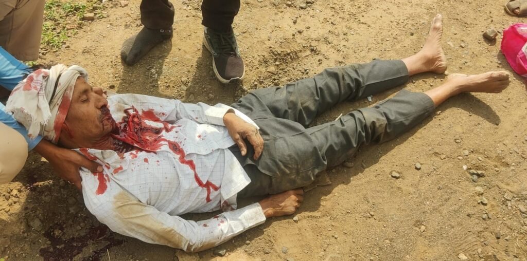 राजना जोड़ के पास बाइक अनियंत्रित होने से पिता-पुत्र घायल, पिता की हालत गंभीर, नागपुर रेफर