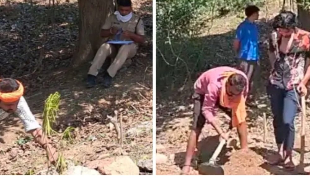 पुलिस की मौजूदगी में 6 दिन बाद निकाला गया मासूम का शव 