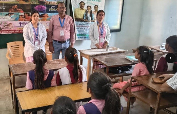 सिहावल के स्कूलों में एचपीवी टीकाकरण को लेकर विशेष अभियान
