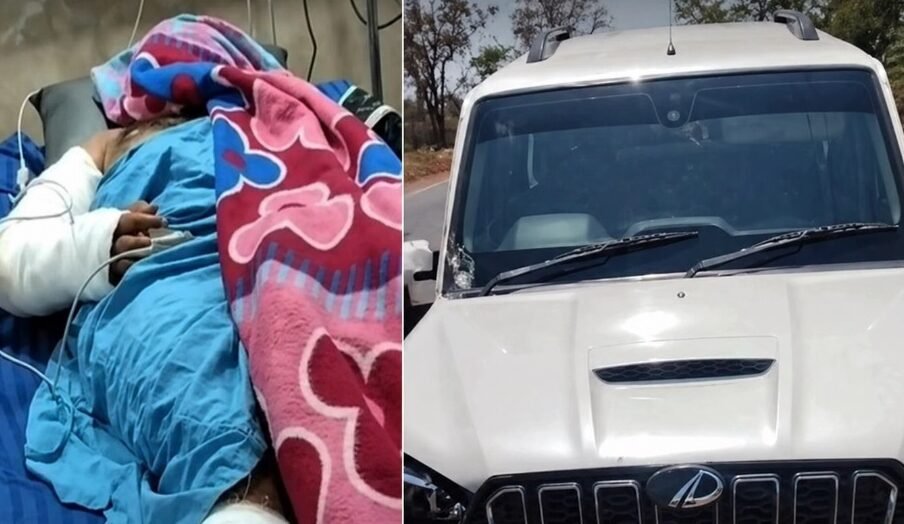 पैरोल पर आए युवक को तस्कर ने स्कॉर्पियो से कुचला: हालत गंभीर