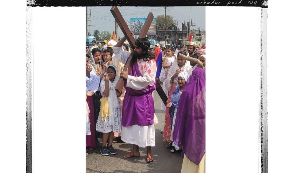 प्रभु येसु की क्रूस दुख:मयी यात्रा का हुआ सजीव मंचन