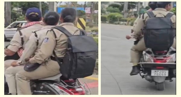 भला हमें कौन रोकेगा, हमारे लिए हेलमेट जरूरी नहीं !