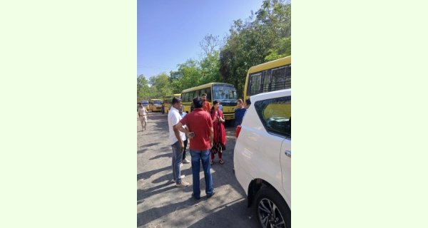दस्तावेजों की कमी पर 6 बसों पर 18 हजार जुर्माना