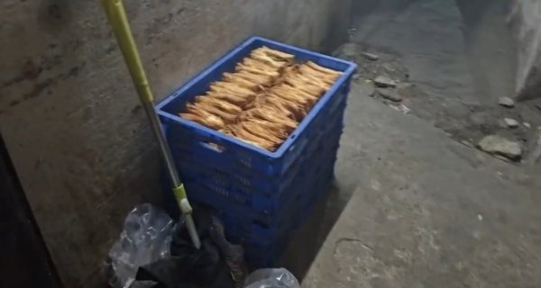 गंदगी के बीच बन रहे थे बेक समोसे और क्रीम रोल