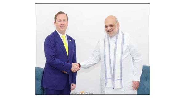 शाह से मिले सर्जियो गोर, आतंकवाद और नशीले पदार्थों की तस्करी से निपटने पर हुई बात