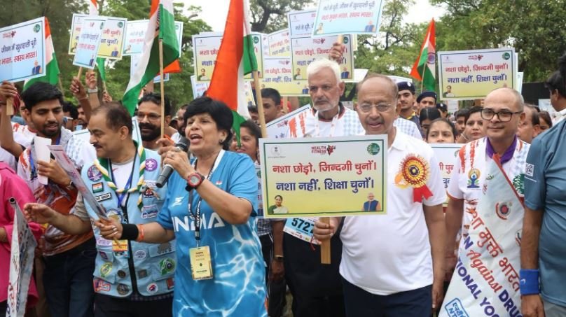 अंतरराष्ट्रीय योग दिवस पर राजघाट पर ‘रन अगेंस्ट ड्रग एब्यूज’ का आयोजन