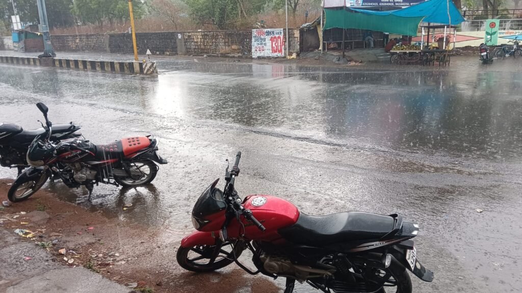 शहर में झमाझम बारिश होने से तापमान में आई गिरावट, नौतपा के सातवें दिन हुई जोरदार बारिश