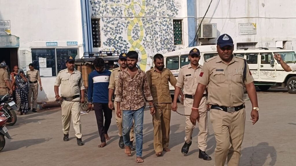 थाना प्रभारी पर जानलेवा हमला करने वाले आधा दर्जन आरोपी पहुंचे जेल 