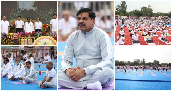 अंतरराष्ट्रीय योग दिवस: गैरिसन ग्राउंड में उमड़ा जनसैलाब, राष्ट्रपति, राज्यपाल और सीएम ने भी किया योग