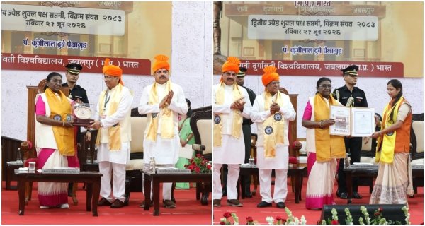 राष्ट्रपति के हाथों पदक लेकर खिले विद्यार्थियों के चेहरे