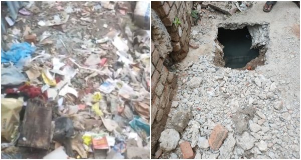 श्रीनाथ की तलैया के आसपास के लोगों को सताने लगा जलभराव का डर
