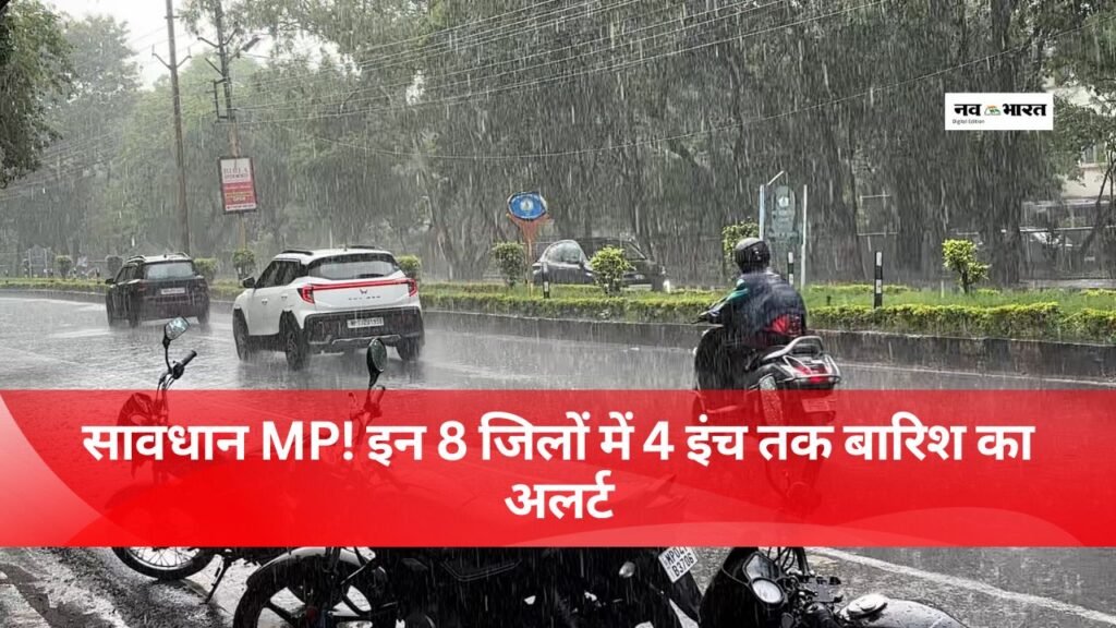 सावधान MP! इन 8 जिलों में 4 इंच तक बारिश का अलर्ट