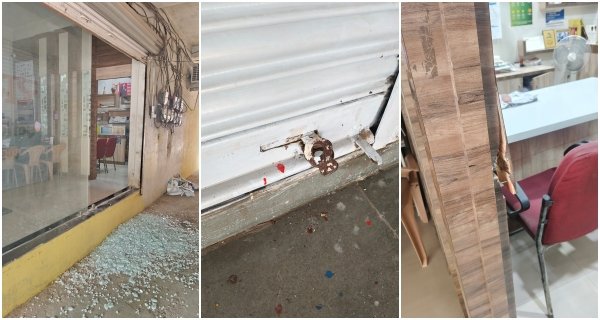 अज्ञात चोरों ने दो दुकानों के ताले तोड़कर की चोरी, लोगों मे दहशत