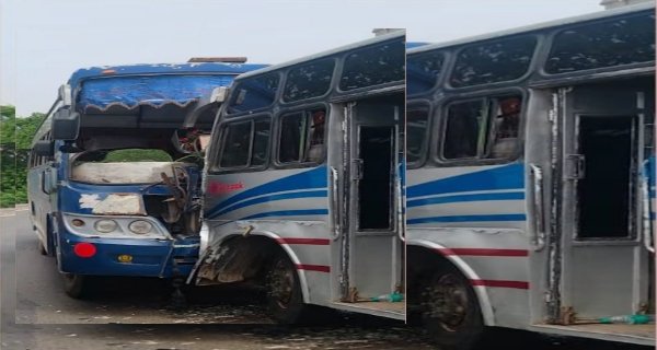 रीवा की छुहिया घाटी में दो बसों की भिड़ंत, गलत साइड से मोड़ने पर 16 यात्री घायल, हालत स्थिर