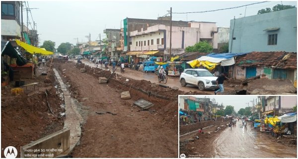 बनखेड़ी में आरओबी का धीमा निर्माण बना मुसीबत; बारिश के कीचड़ में फंसे 50 गांवों के लोग