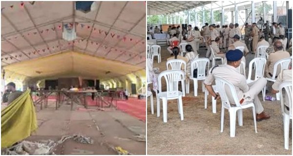 सीएम के कार्यक्रम के लिए मेला ग्राउंड कार्यक्रम स्थल पर तैयारी पूर्ण, तीन बड़े पंडाल सजे