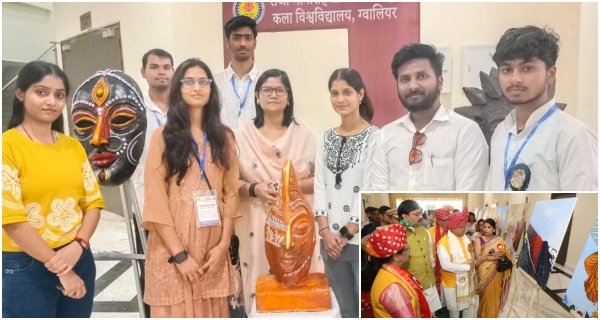 दीक्षांत समारोह में कला के रंगों ने बिखेरी रचनात्मकता की अनूठी छटा